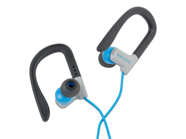Audífonos deportivos Energy Sistem Sport 1 con micrófono, respuesta de frecuencia 20Hz - 20 GHz, 3.5mm. Color azul.
