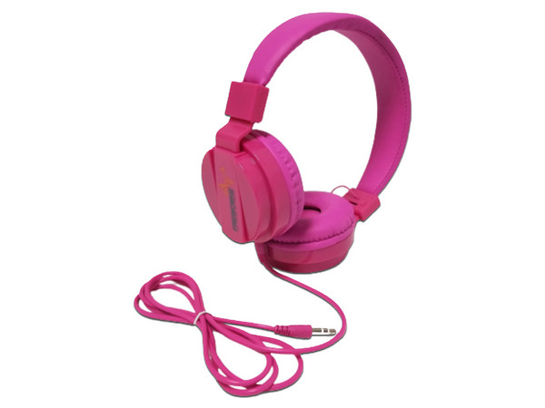 Audífonos tipo Diadema Frequenz, 3.5mm, Color Rosa.