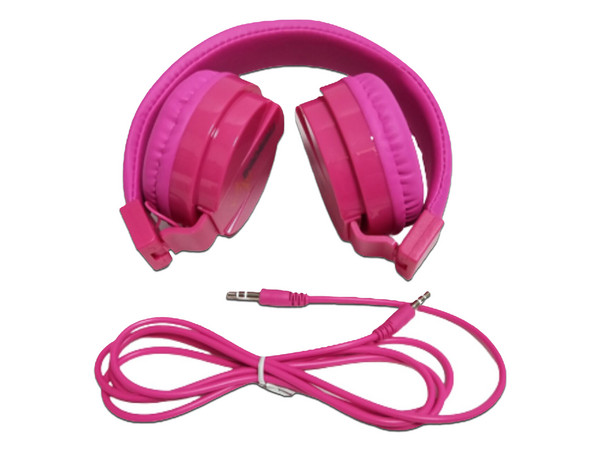 Audífonos tipo Diadema Frequenz, 3.5mm, Color Rosa.