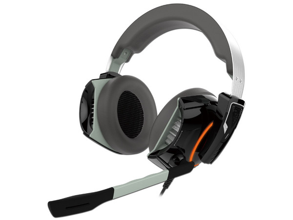 Audífonos con micrófono Gamer GAMDIAS HEPHAESTUS P1, USB, RGB. Color negro.