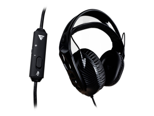 Audífonos con micrófono Game Factor HSG500, Respuesta de Frecuencia 18Hz-20KHz, 3.5mm. Color Negro.