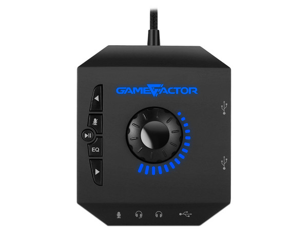 Audífonos con Micrófono Game Factor HSG601, Audio envolvente 7.1, respuesta de frecuencia 20 Hz-20,000 KHz, 3.5mm, Color Negro.