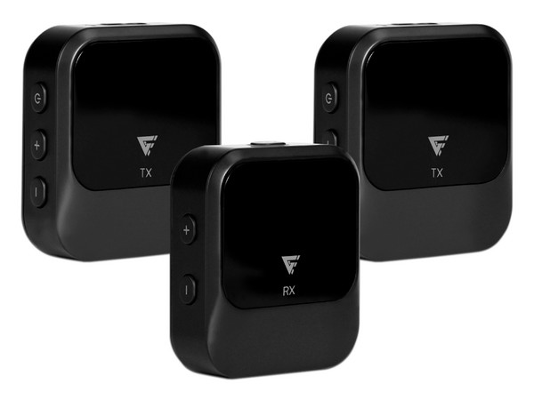 Kit de 2 Micrófonos y 1 Receptor Inalámbricos Game Factor MCL650, USB-C. Color Negro.