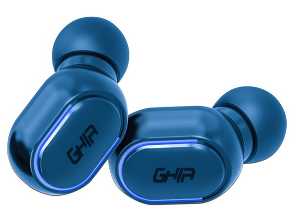 Audífonos inalámbricos GHIA TWS-1A, Bluetooth. Color Azul.