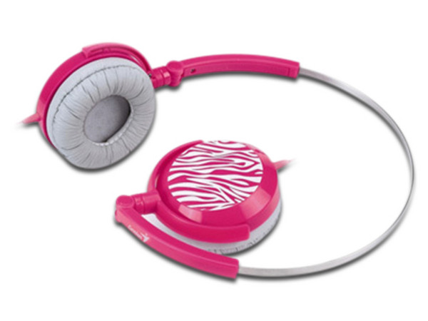 Audífonos tipo diadema Genius GHP400F, respuesta de frecuencia 20-20000Hz, 3.5mm. Color Rosa.