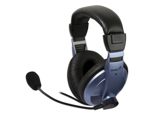 Audífonos Genius con Micrófono y Control de Volumen.   