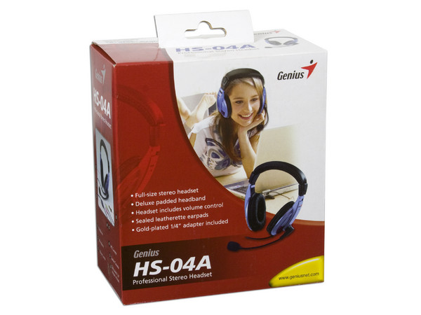 Audífonos Genius con Micrófono y Control de Volumen.   