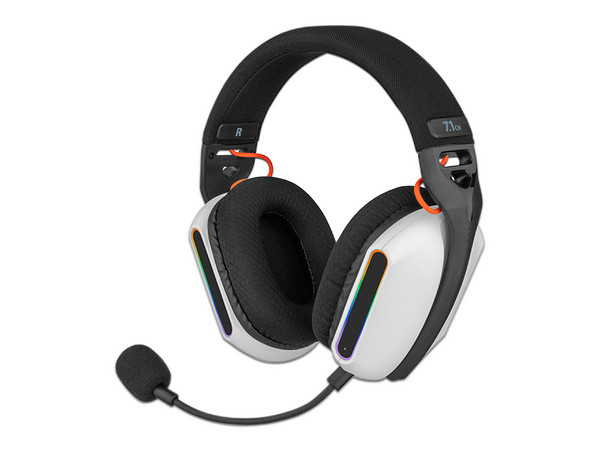 Audífonos Gamer Getttech GUH-G3NW3-G1, Respuesta de Frecuencia 20hz - 20kHz, USB, RGB, Color Blanco.