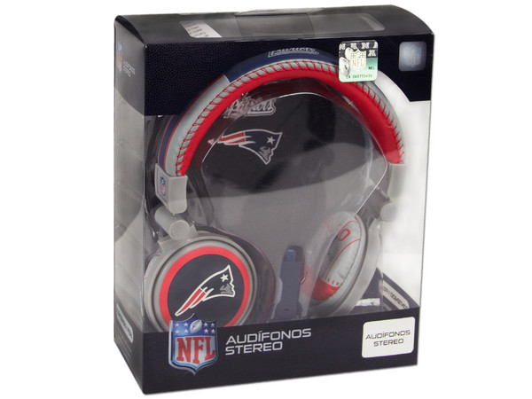 Audífonos Estéreo NFL New England Patriots con control de volumen.