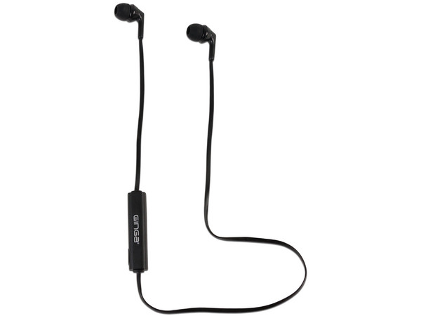 Auriculares manos libres Ginga GIAUDO1BT-NE, Bluetooth. Color Negro.