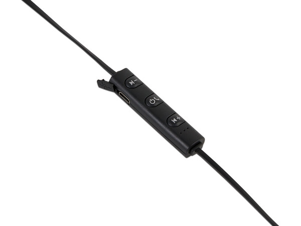 Auriculares manos libres Ginga GIAUDO1BT-NE, Bluetooth. Color Negro.