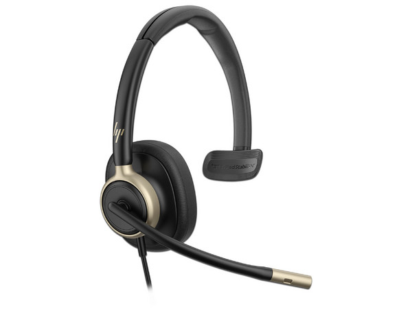 Audífonos Tipo Diadema Monaural HP Poly Mission 815, Respuesta de Frecuencia 20Hz - 20kHz, USB Tipo A. Color Negro.