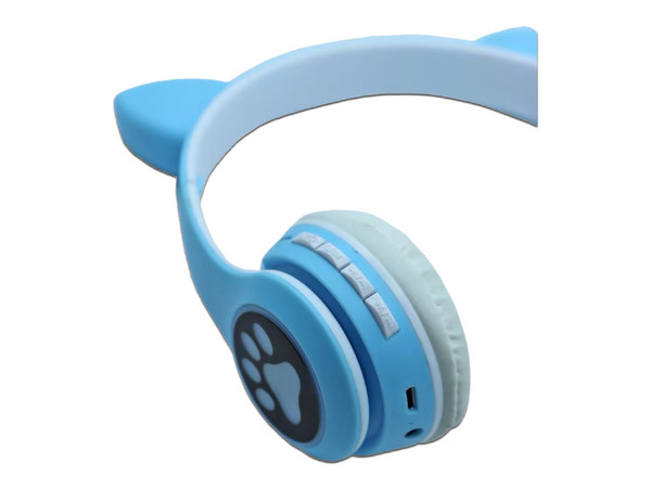 Audifonos de Diadema Highlink Cat, Bluetooth. Color Azul