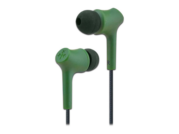 Audífonos con Micrófono Hune Haya, 3.5mm, Ecológicos, Color Verde.