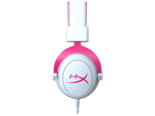 Audífonos con Micrófono Gamer HyperX Cloud II, USB. Color Blanco con Rosa.