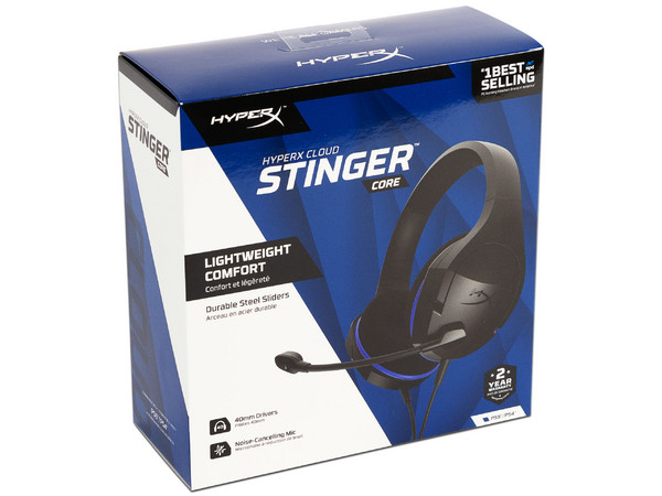 Audífonos Gamer con Micrófono HyperX Cloud Stinger Core para Consola, 3.5mm. Color Negro/Azul.
