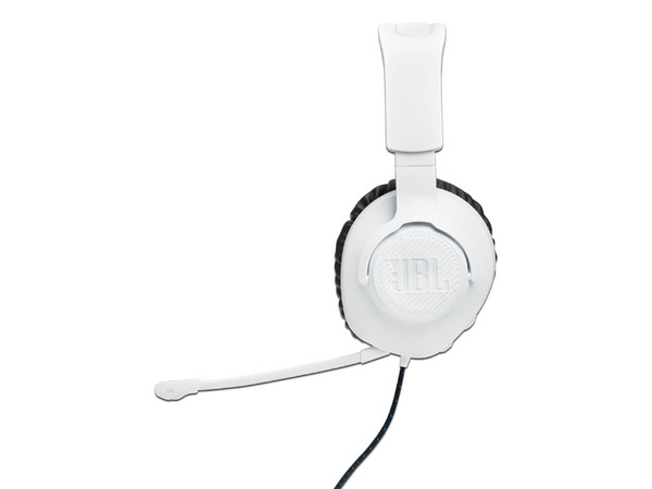Audifonos Gaming JBL Quantum 100P, con cable de 120cm. Color Blanco