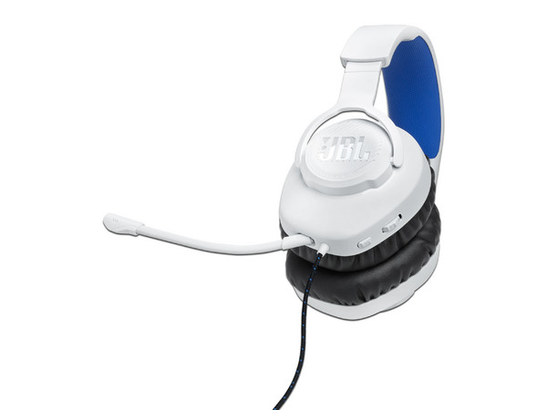 Audifonos Gaming JBL Quantum 100P, con cable de 120cm. Color Blanco