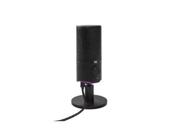 Micrófono USB JBL Quantum Stream, Doble Cápsula, Sonido Premium para Streaming y Grabación, Conexión USB, Color Negro.