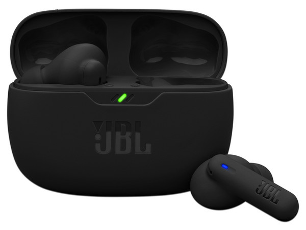 Audífonos Inalámbricos JBL Vibe Beam 2, Con Estuche de Carga, Respuesta de Frecuencia 20Hz - 20kHz, Bluetooth. Color Negro.