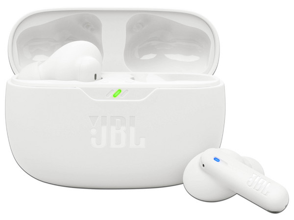 Audífonos Inalámbricos JBL Vibe Beam 2. Color Blanco.