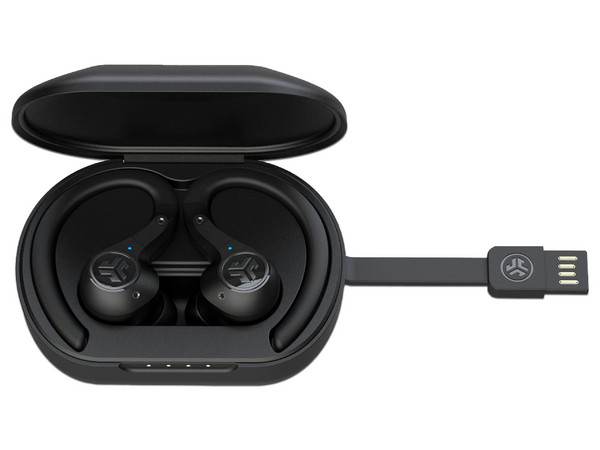 Audífonos Inalámbricos JLab EPIC AIR SPORT, Estilo Deportivo, Respuesta de Frecuencia 20Hz - 20kHz, Bluetooth,. Color Negro.