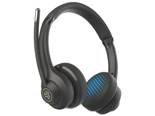 Audífonos con Micrófono JLab GO WORK, Inalámbrico, Rango de Respuesta de 20Hz - 20KHz, Conexión USB Tipo C. Color Negro.