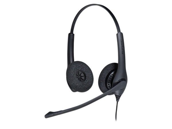 Audífonos con Micrófono Jabra 1500 Duo, respuesta de frecuencia 20,000 Hz - 4500 Hz, USB. Color Negro.