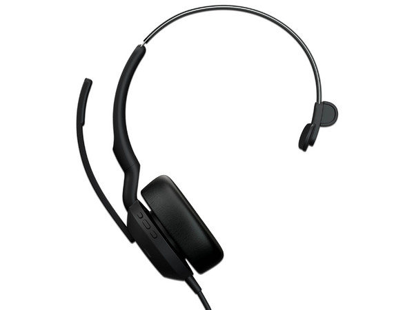 Auricular mono Jabra Evolve2 50 con conectividad USB.