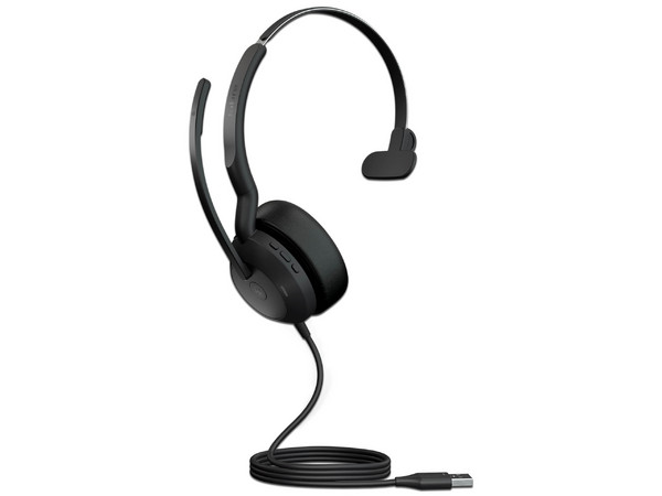 Auricular mono Jabra Evolve2 50 con conectividad USB.