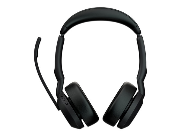Audífonos Inalámbricos tipo Diadema Jabra Evolve2 55 Link380c MS Stereo, Respuesta de frecuencia 20-20000Hz, Bluetooth 5.2, Receptor USB. Color Negro.