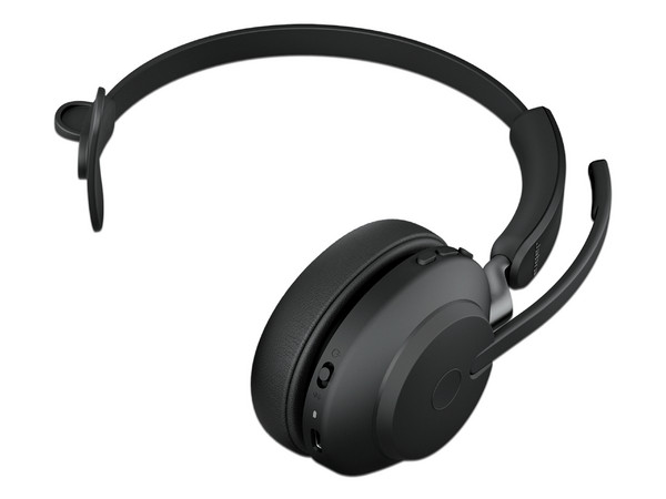 Audífonos Inalámbricos Jabra Evolve2 65 UC Stereo, Bluetooth, USB-C, Cable de 1.2 Metros, Color Negro.