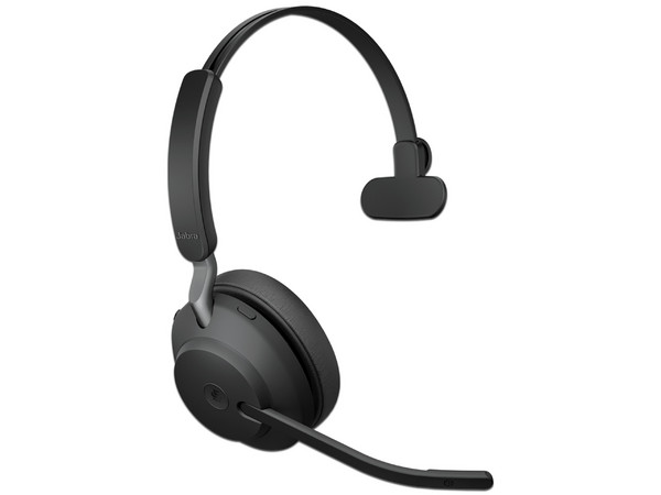 Diadema Monoaural con Micrófono Jabra Evolve2 65, Bluetooth 5.0, USB-C. Color Negro.