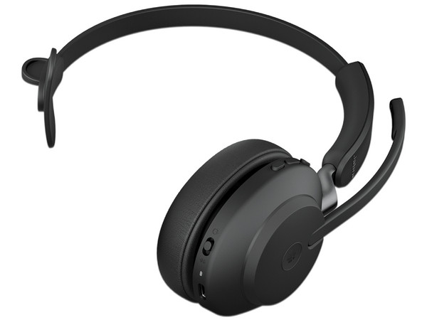 Diadema Monoaural con Micrófono Jabra Evolve2 65, Bluetooth 5.0, USB-C. Color Negro.