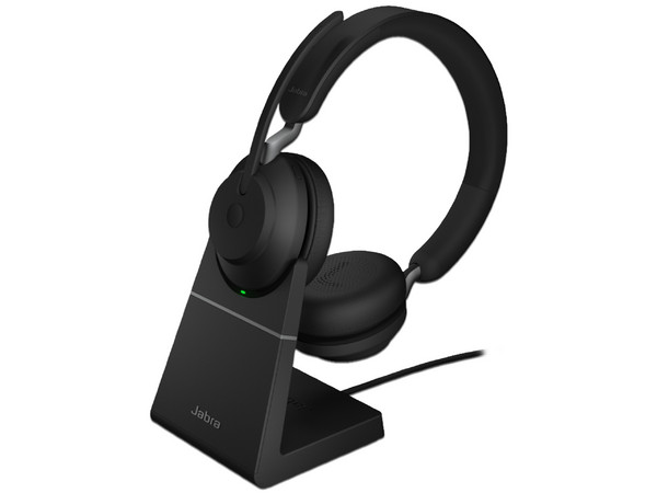 Audífonos con Micrófono Jabra Evolve2 65 MS Stereo, Bluetooth, USB, certificados para Microsoft Teams y Skype Empresarial. Color Negro.