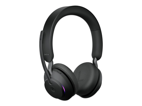Audífonos con Micrófono Jabra Evolve2 65 MS Stereo, Bluetooth, USB-C, certificados para Microsoft Teams y Skype Empresarial. Color Negro.