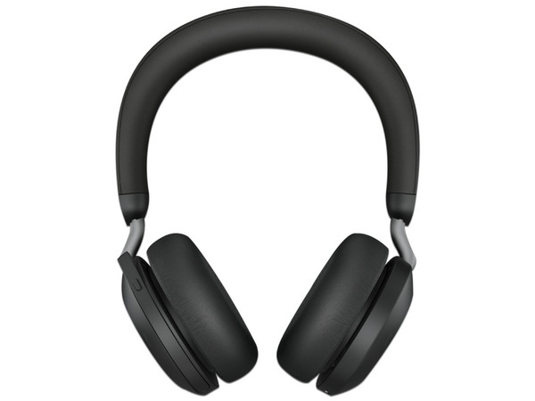 Audífonos con Micrófono Jabra Evolve2 75 con soporte de carga, Certificado para Microsoft Teams, Bluetooth, USB-C. Color Negro.