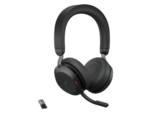 Audífonos Inalámbricos tipo Diadema con Micrófono Jabra Evolve2 75 con Base de carga, MS Teams, Bluetooth 5.2, USB.