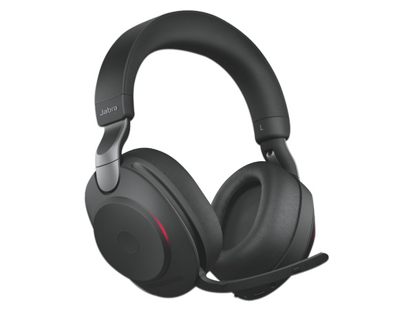Diadema con micrófono Jabra Evolve2 85 UC, Bluetooth, Respuesta de frecuencia 20 - 20000 Hz, cancelación de ruido. Color Negro.