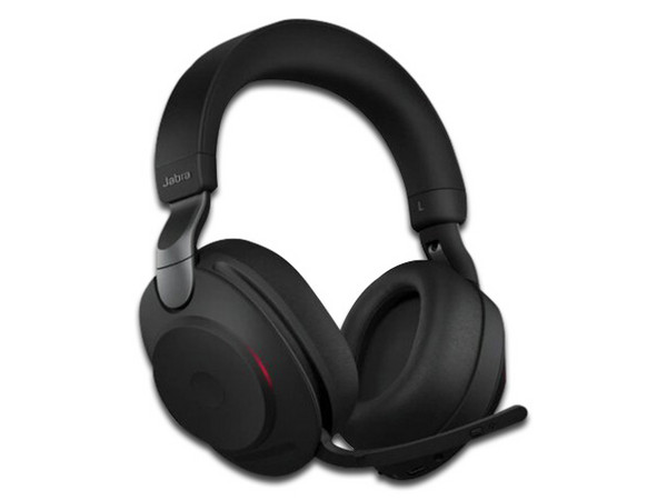 Audífonos con micrófono Jabra Evolve2 85, Batería recargable, Bluetooth. Color Negro.