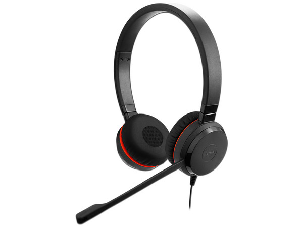 Jabra Evolve 30 II Stereo MS auriculares USB con adaptador USB-C/USB-A, diseño estéreo para oficinas y centros de llamadas, optimizados para Microsoft Teams.