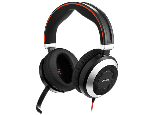 Diadema con micrófono Jabra Evolve 80 MS, 3.5mm, USB.