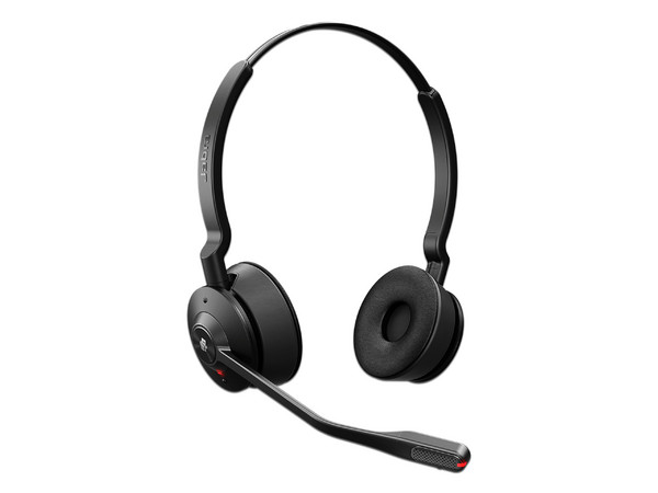 Audífonos con micrófono Jabra Engage 55 MS Stereo, Adaptador DECT USB-A, ANC. Color Negro.