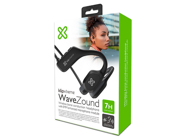 Audífonos Inalámbricos Klip Xtreme WaveZound KBC-500, Respuesta de Frecuencia 20Hz a 20KHz, Bluetooth 5.3. Color Negro.
