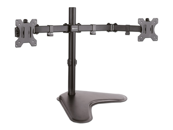 Soporte VESA Klip Xtreme con brazos articulados para 2 Pantallas de 13 a 32 Pulgadas.