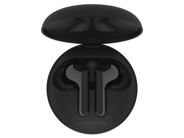 Audífonos LG Inalámbricos FN5W, con Estuche de Carga, Bluetooth 5.0. Color Negro.
