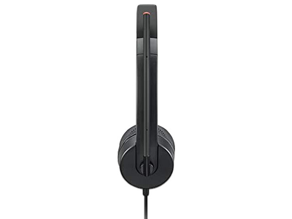 Audífonos tipo diadema Lenovo con Micrófono, Respuesta de Frecuencia 20-20,000 Hz. Color Negro.