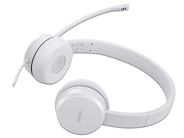 Audífonos con Micrófono Lenovo 110, Respuesta de Frecuencia 20Hz - 20kHz, Cable de 1.8m, USB TIpo A. Color Gris.