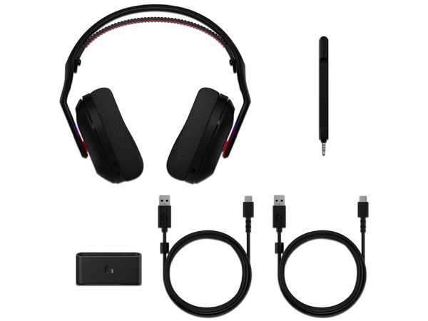 Audífonos Gamer Logitech Astro A20 X con Micrófono, iluminación RGB, Inalámbrico USB, Color Negro.