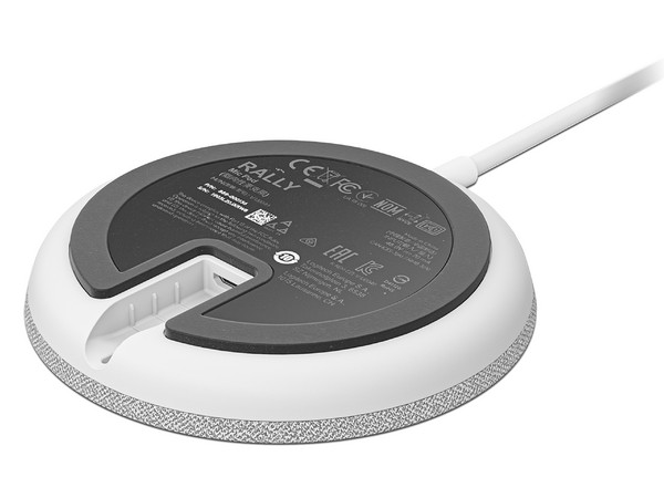 Micrófono de mesa Logitech Rally Pod, Color Blanco.
